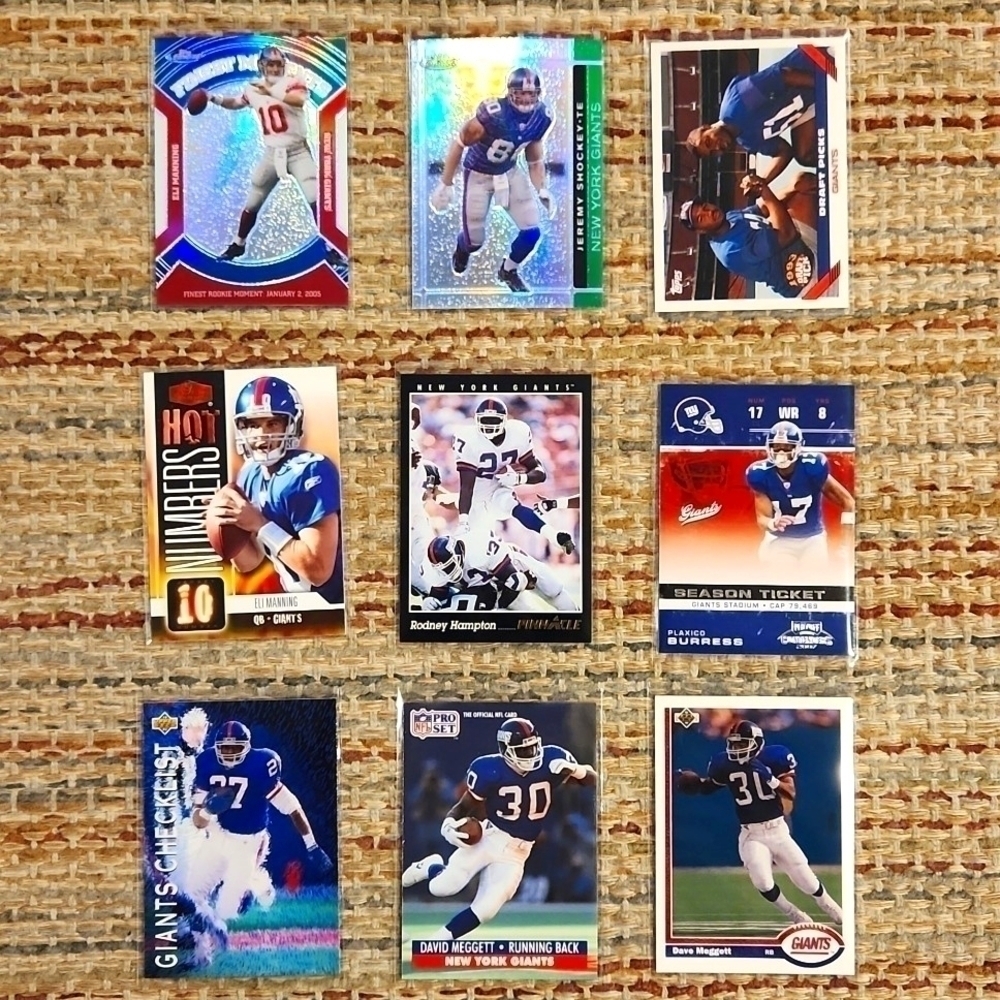 NEW York Giants 54 Sports Cards 80s-2020s
